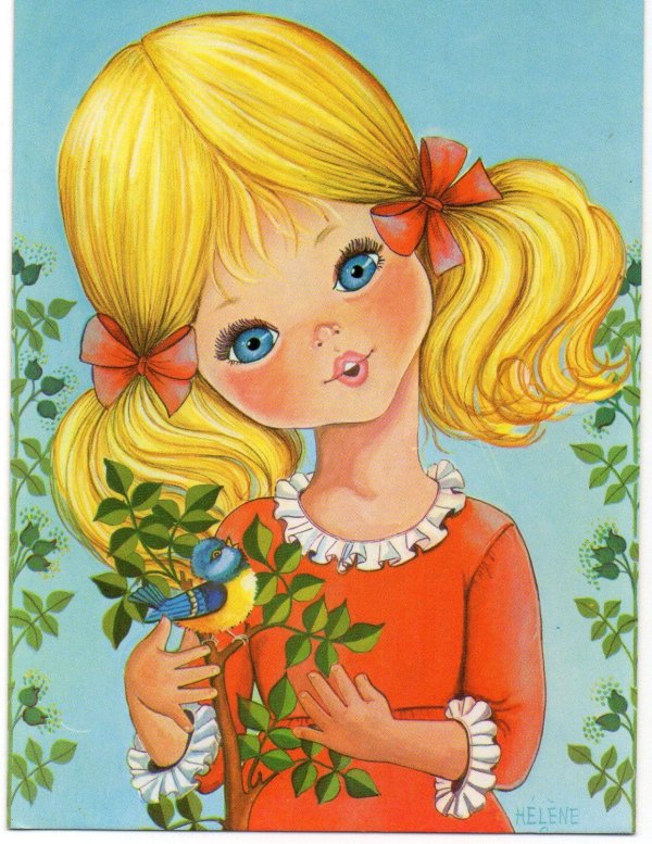 мультяшная девочка