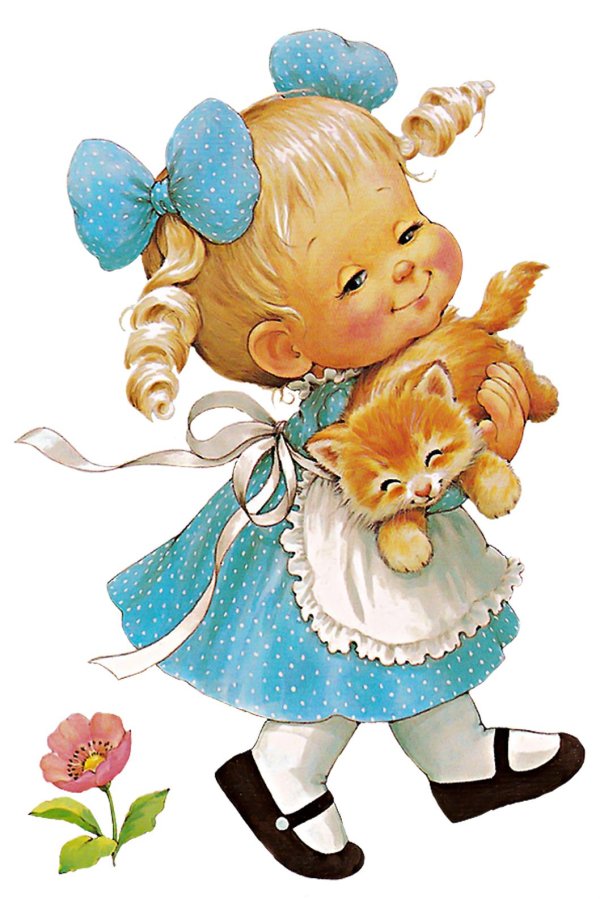 открытка девочка