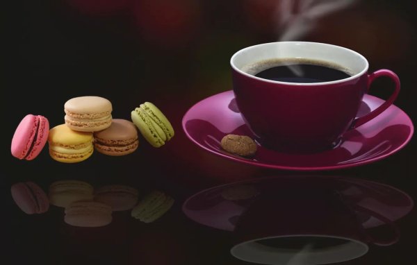 макаруны кофе
