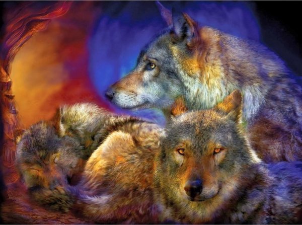 картины с волками