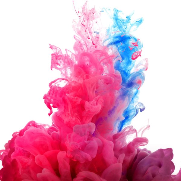 розовый дым