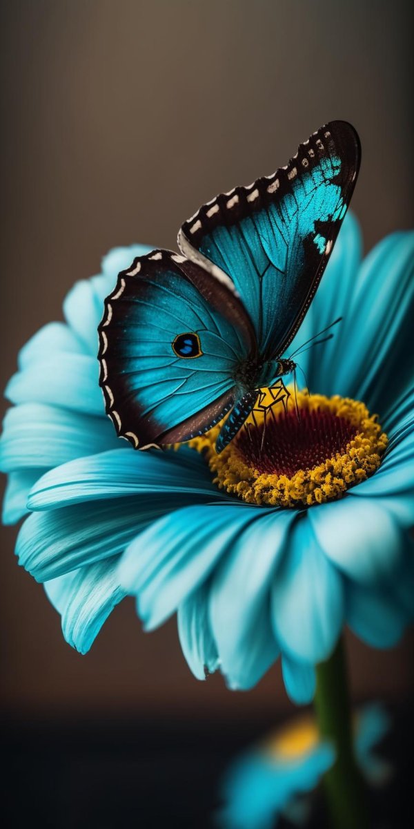 голубая бабочка