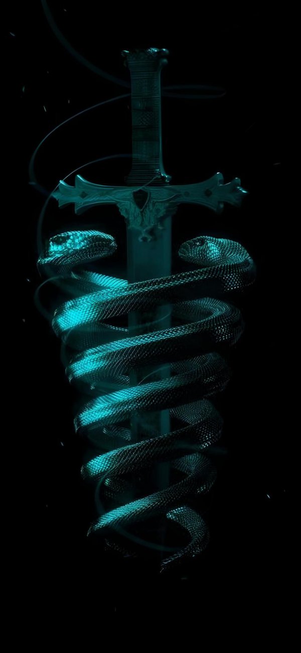 змея вокруг меча