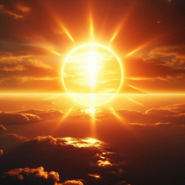 лучами солнца