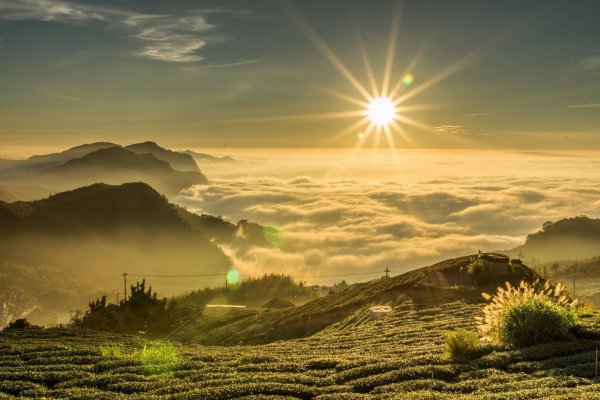 рассвет в горах