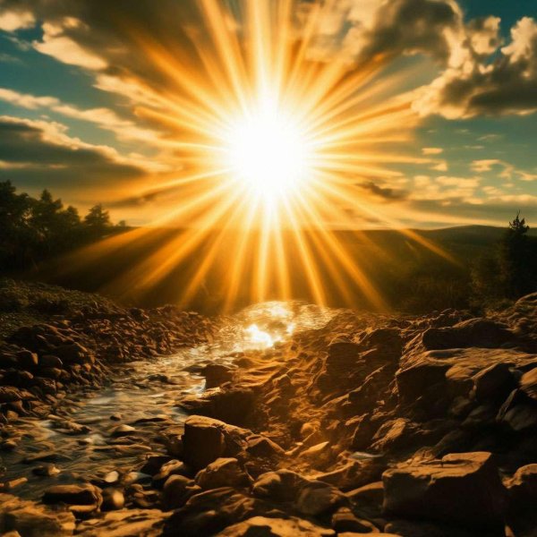 солнечные лучи