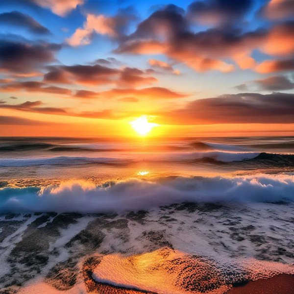 море с солнцем