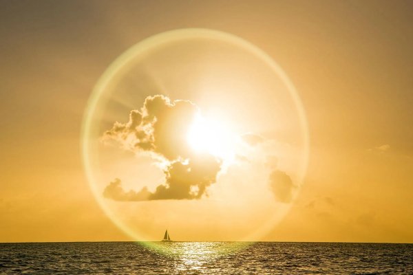 лучами солнца