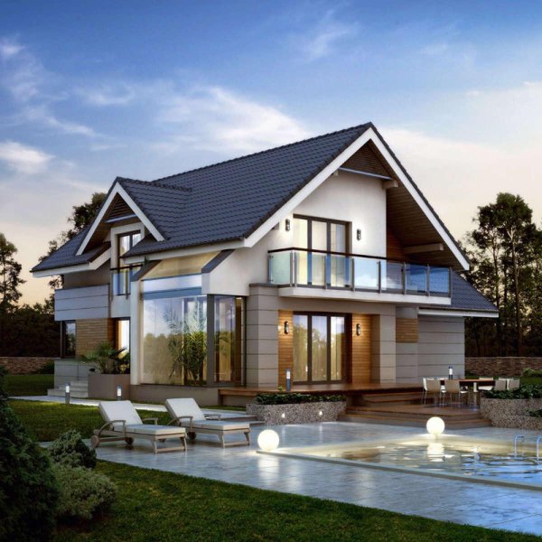 красивые коттеджи