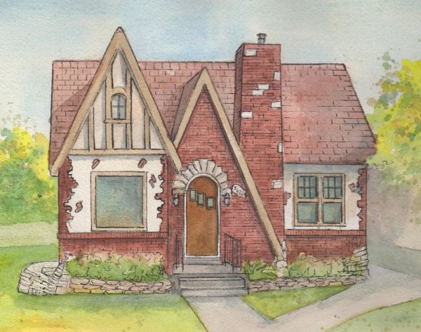 стиль тюдор tudor revival cottage