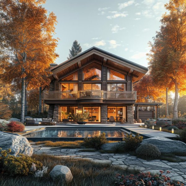 красивые деревянные дома