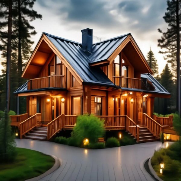 деревянные коттеджи