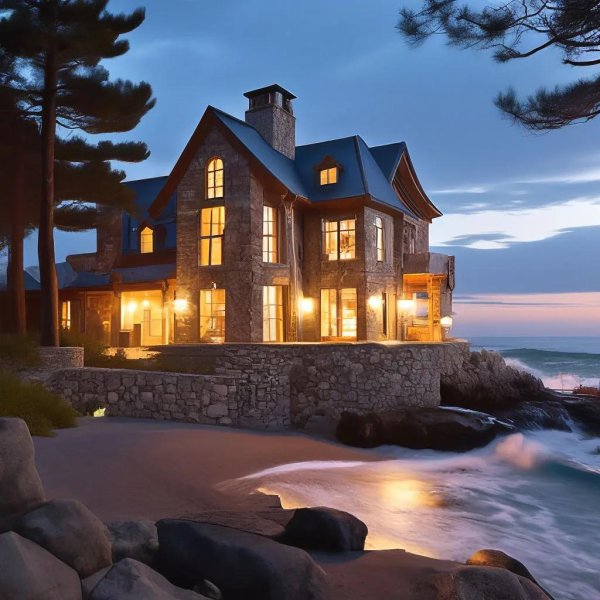 дом на берегу моря