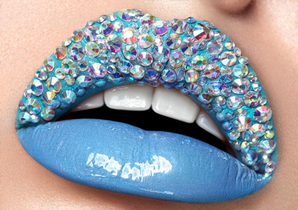 необычный макияж губ