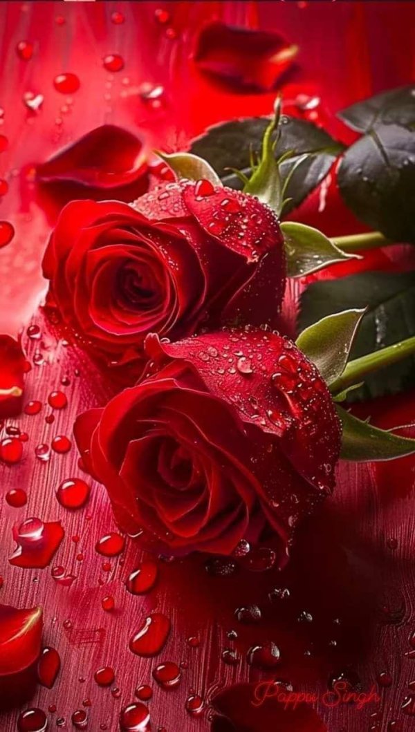 шикарные красные розы