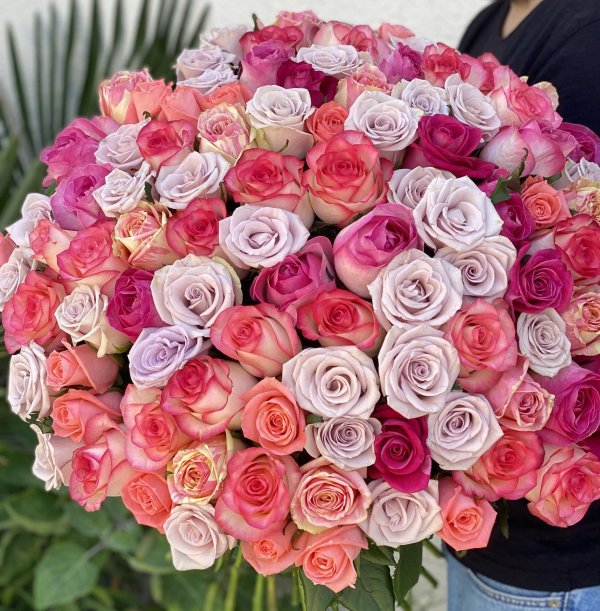 огромные букеты цветов