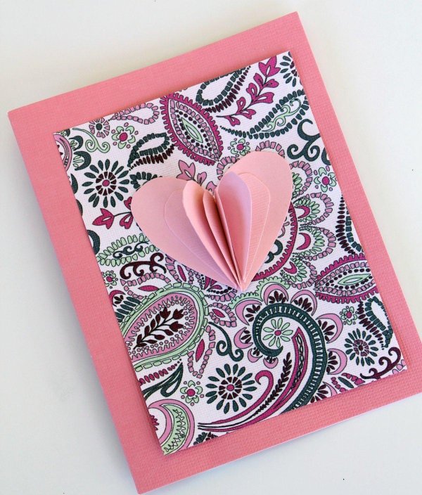 валентинка из бумаги