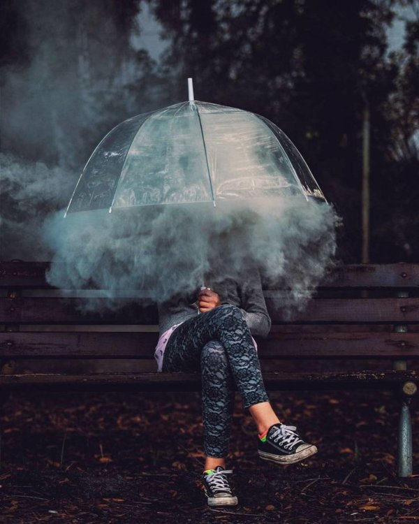 дым цветной