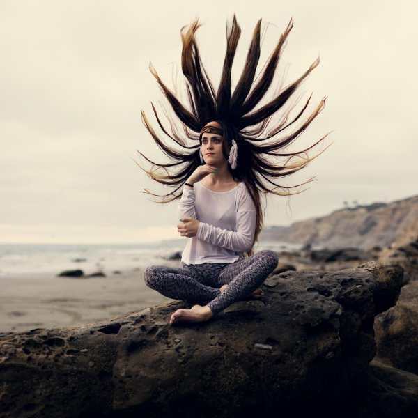 волосы на ветру