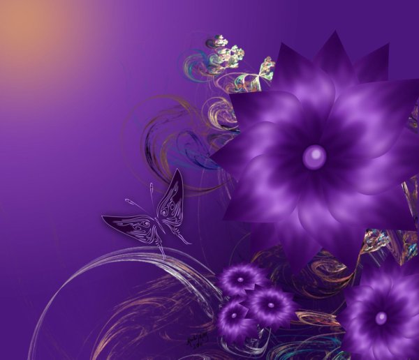 абстрактные цветы