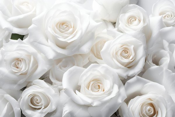 бледно белые розы