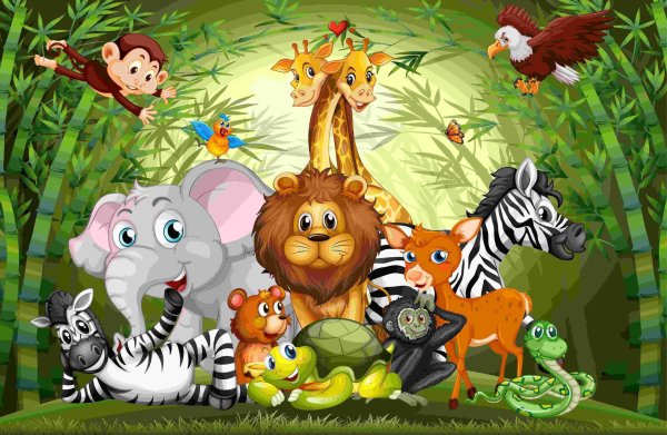 мультяшные джунгли