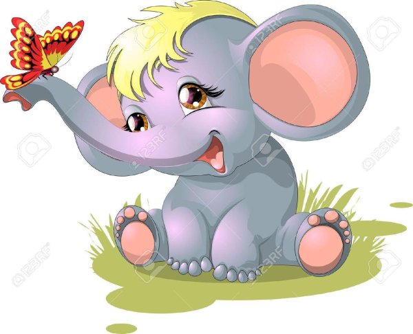 веселый слоненок