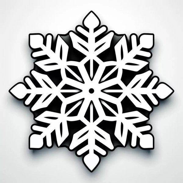 красивая снежинка