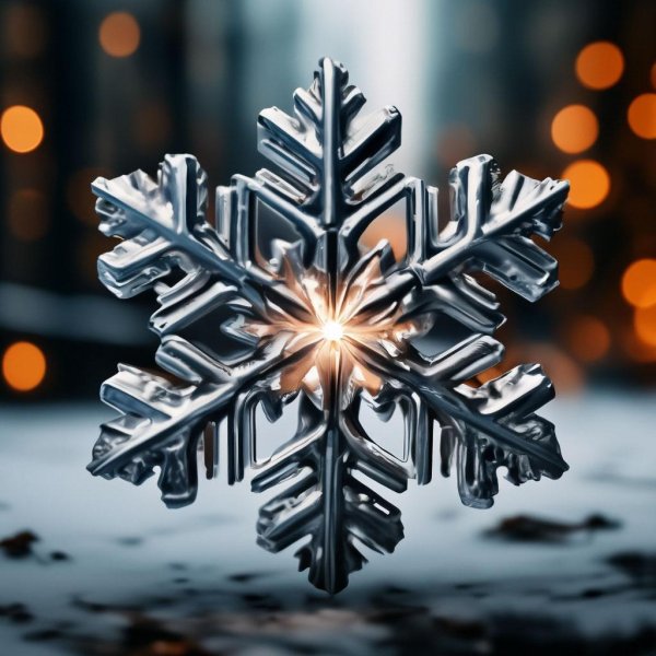 снежинка фотография