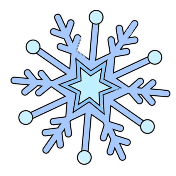 снежинка рисунок