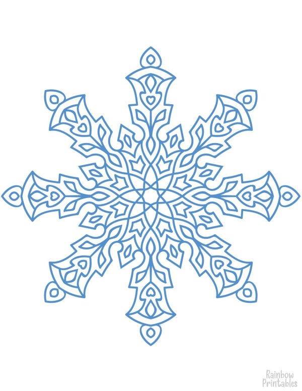 снежинка печать