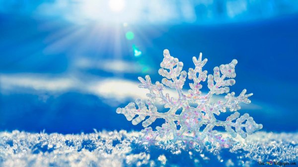 снежинка красивая