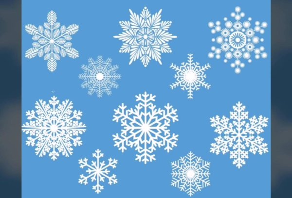 снежинки к новому году