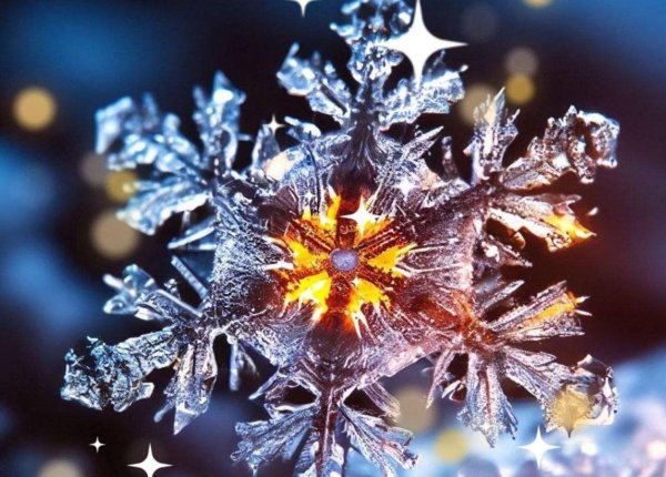 фотографии снежинок