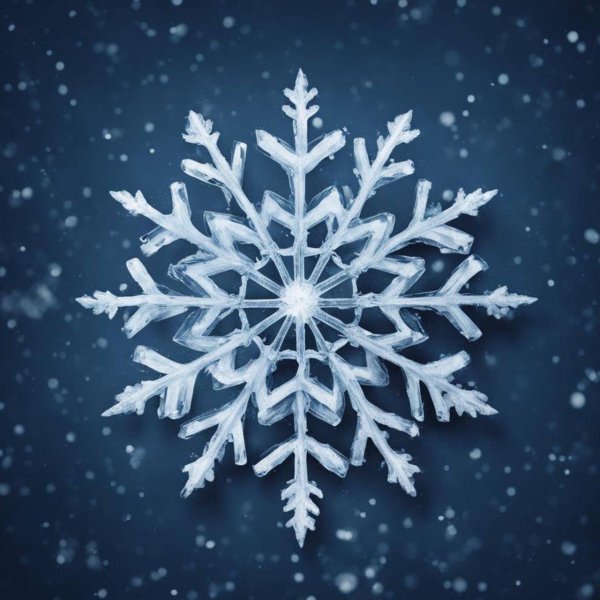 красивая снежинка