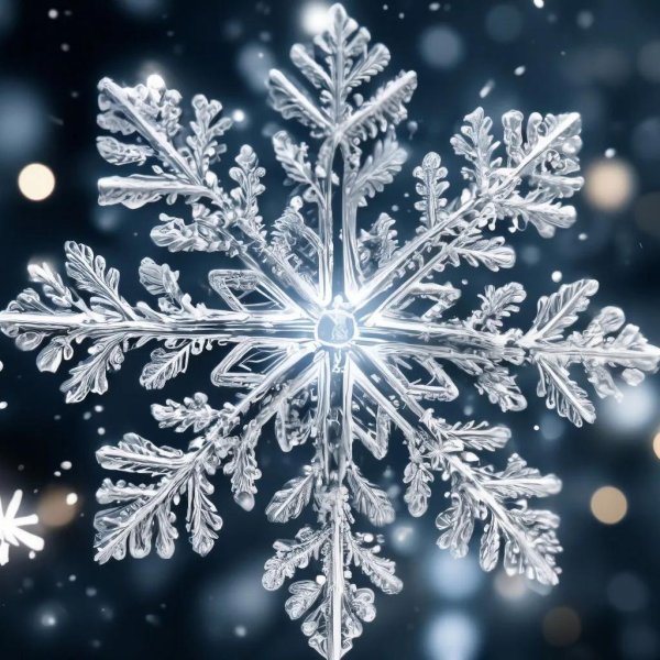 фотографии снежинок