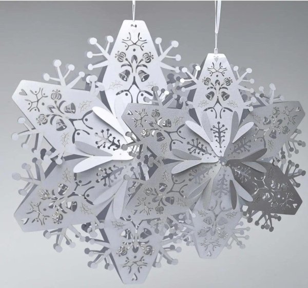 снежинка на новый год из бумаги