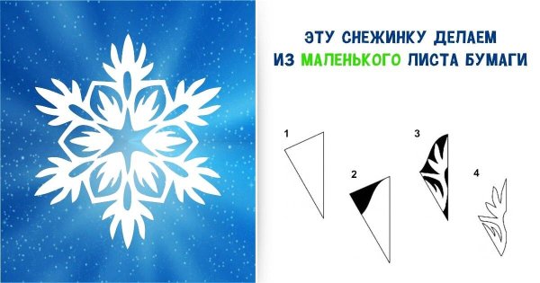 как вырезать снежинки из бумаги шаблоны
