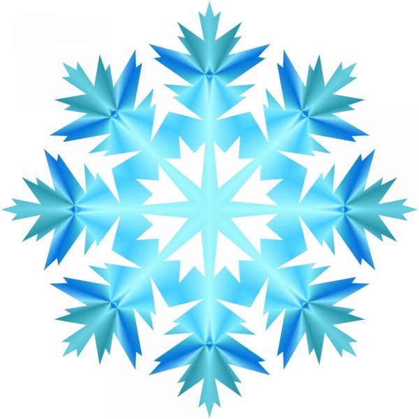 снежинка на белом фоне