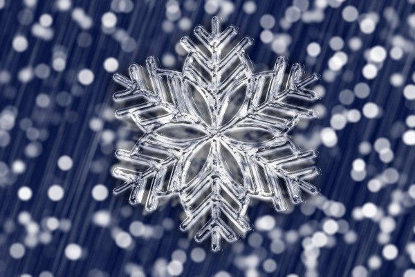 снежинка крупным планом