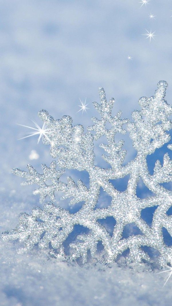 фон со снежинками