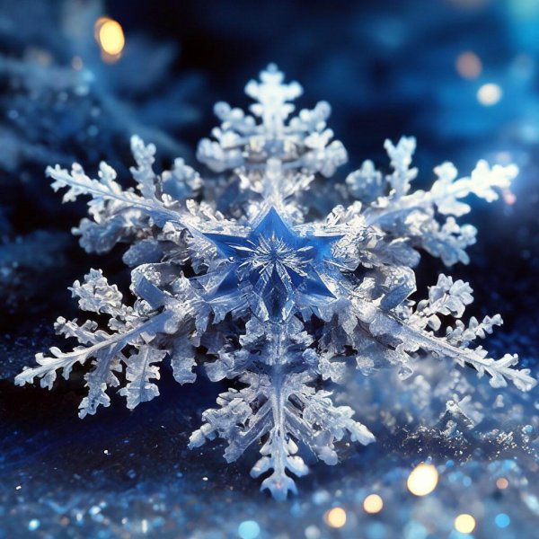 фотографии снежинок