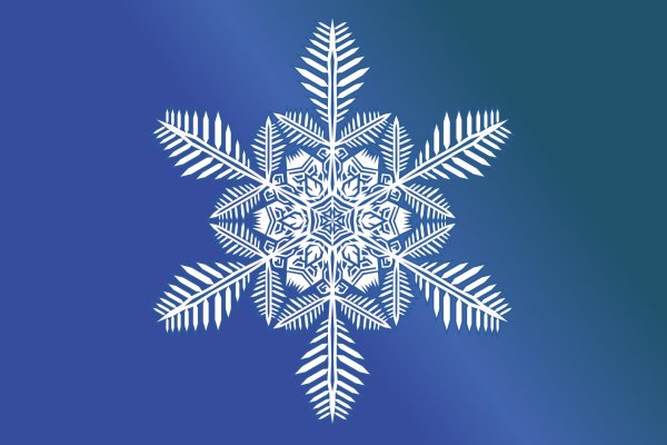 снежинка красивая