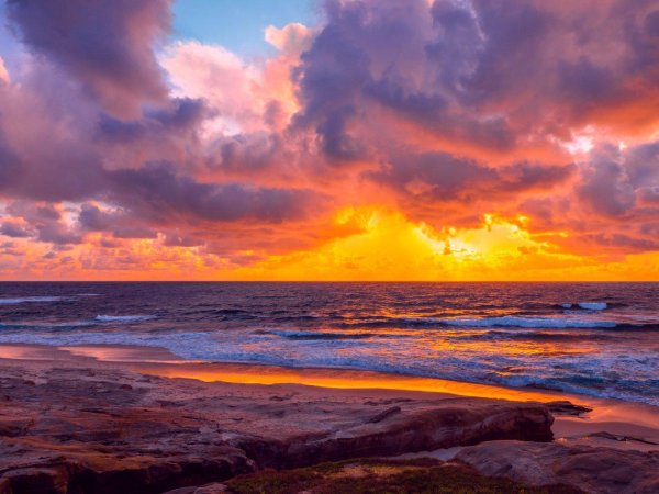 красивые закаты на море