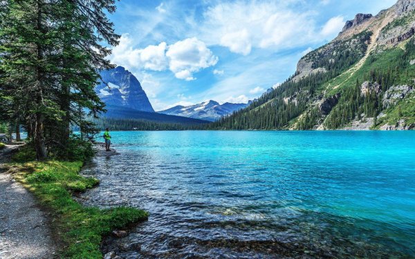 голубое озеро канада