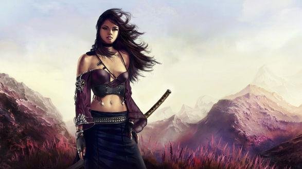 девушка воительница