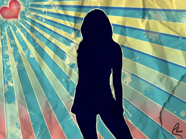 силуэт девушек