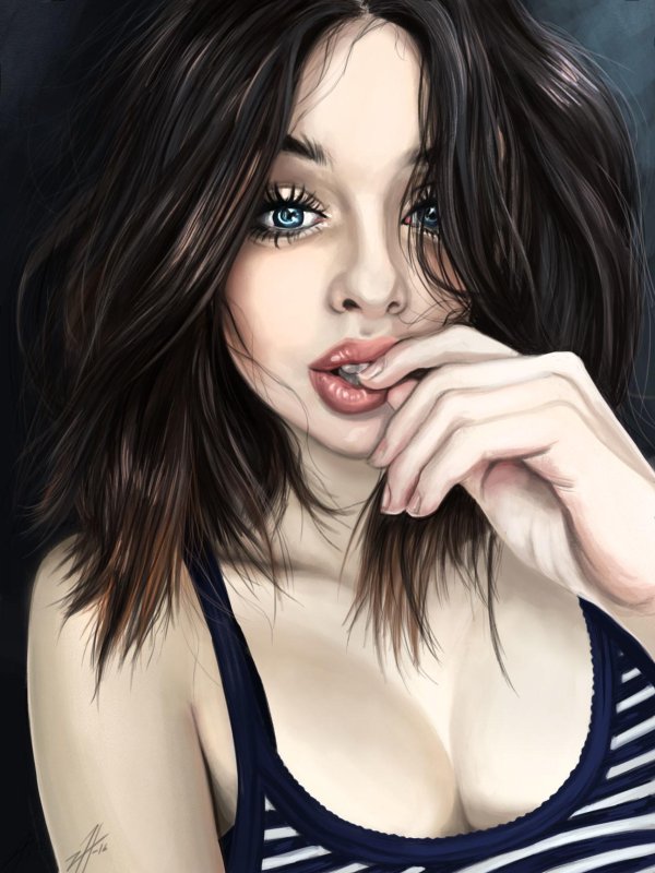 девушки рисунки