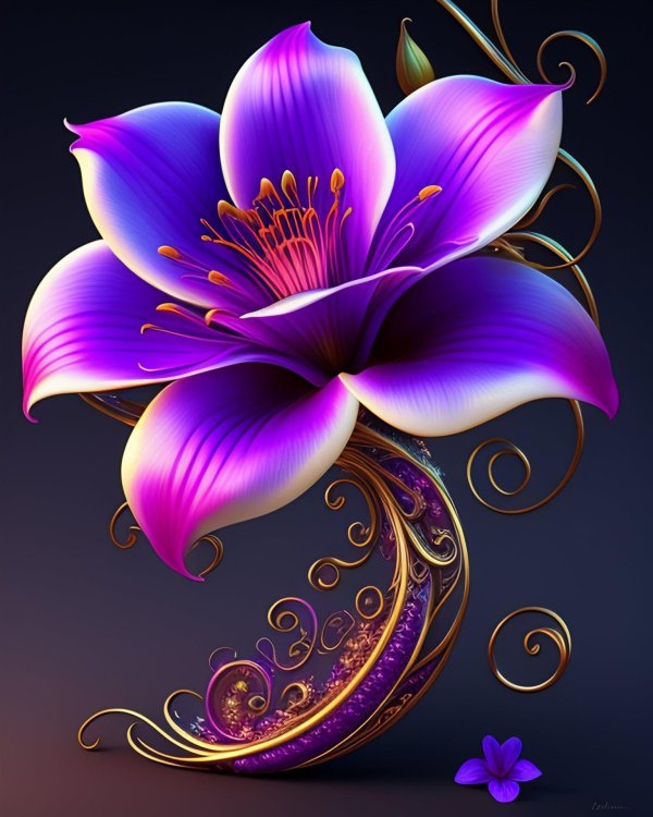 фиолетовые цветки