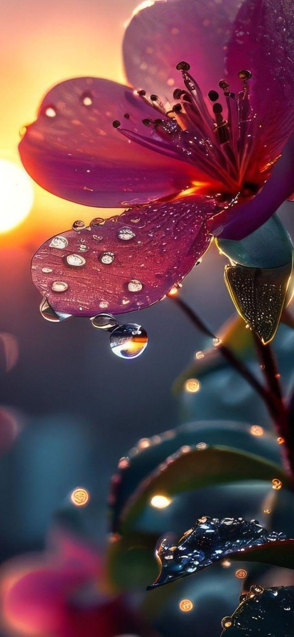 красочные цветы